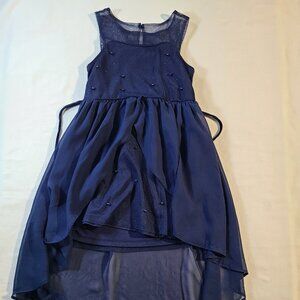 Girls RMLA Blue Hi-Low Dress 6x - C047